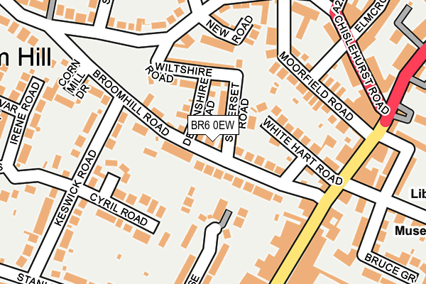 BR6 0EW map - OS OpenMap – Local (Ordnance Survey)