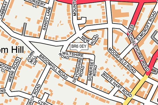 BR6 0EY map - OS OpenMap – Local (Ordnance Survey)