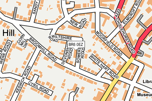 BR6 0EZ map - OS OpenMap – Local (Ordnance Survey)