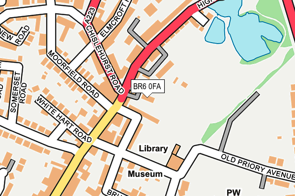 BR6 0FA map - OS OpenMap – Local (Ordnance Survey)