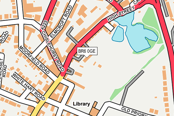 BR6 0GE map - OS OpenMap – Local (Ordnance Survey)