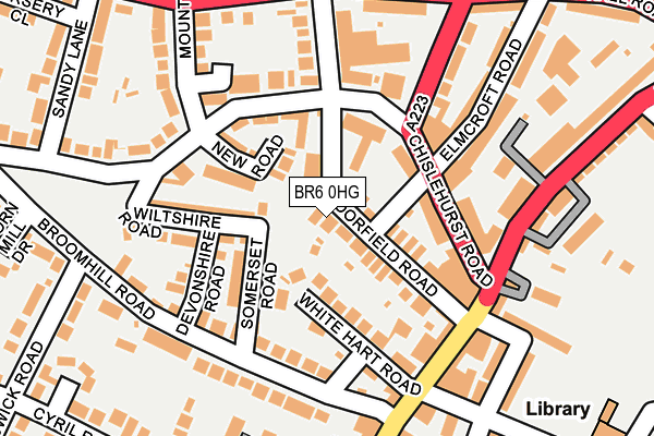 BR6 0HG map - OS OpenMap – Local (Ordnance Survey)