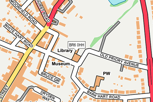 BR6 0HH map - OS OpenMap – Local (Ordnance Survey)