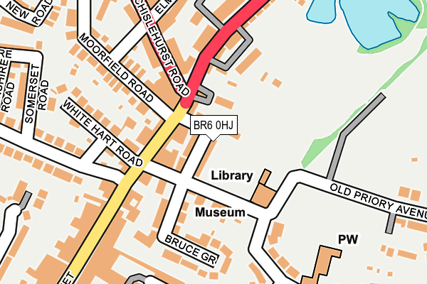 BR6 0HJ map - OS OpenMap – Local (Ordnance Survey)