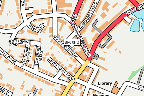 BR6 0HQ map - OS OpenMap – Local (Ordnance Survey)
