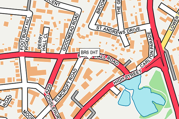 BR6 0HT map - OS OpenMap – Local (Ordnance Survey)