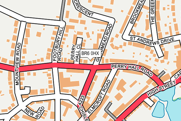 BR6 0HX map - OS OpenMap – Local (Ordnance Survey)