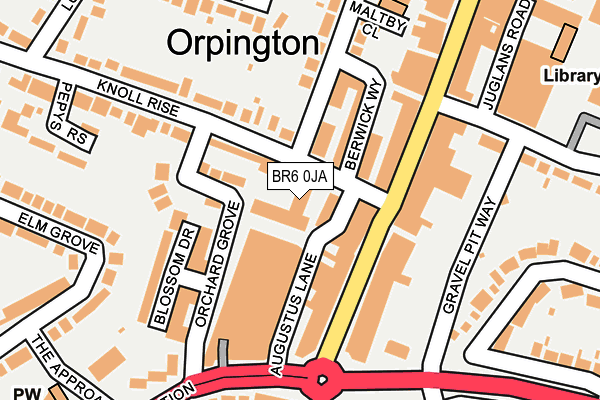 BR6 0JA map - OS OpenMap – Local (Ordnance Survey)