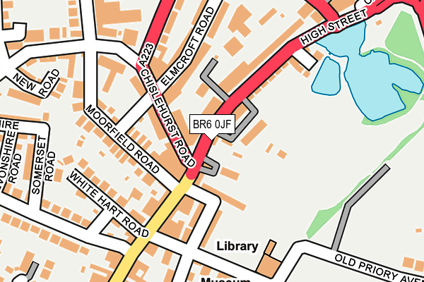 BR6 0JF map - OS OpenMap – Local (Ordnance Survey)