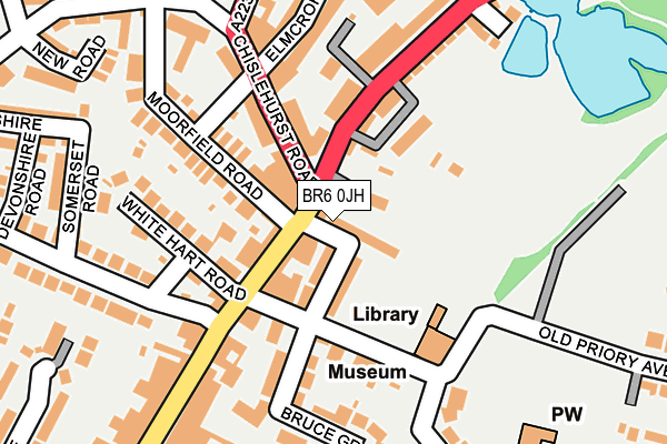 BR6 0JH map - OS OpenMap – Local (Ordnance Survey)