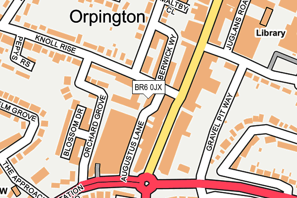 BR6 0JX map - OS OpenMap – Local (Ordnance Survey)