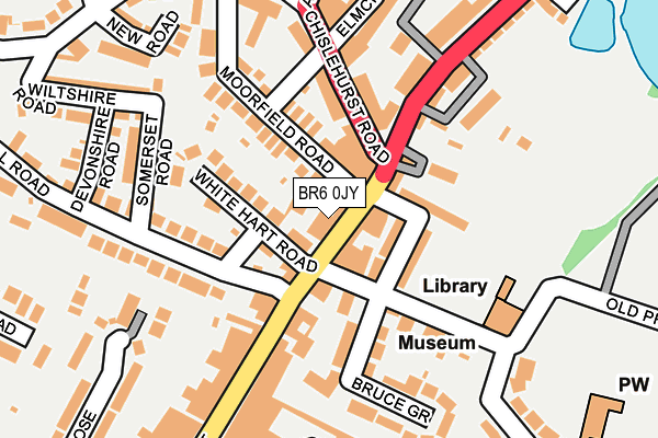 BR6 0JY map - OS OpenMap – Local (Ordnance Survey)