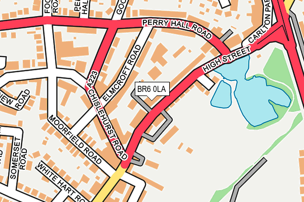 BR6 0LA map - OS OpenMap – Local (Ordnance Survey)