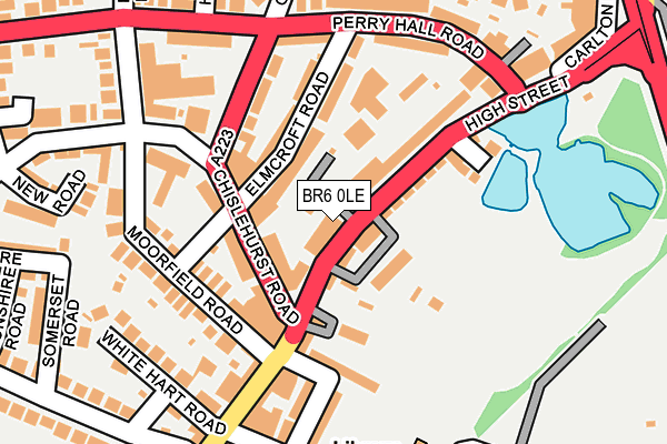 BR6 0LE map - OS OpenMap – Local (Ordnance Survey)