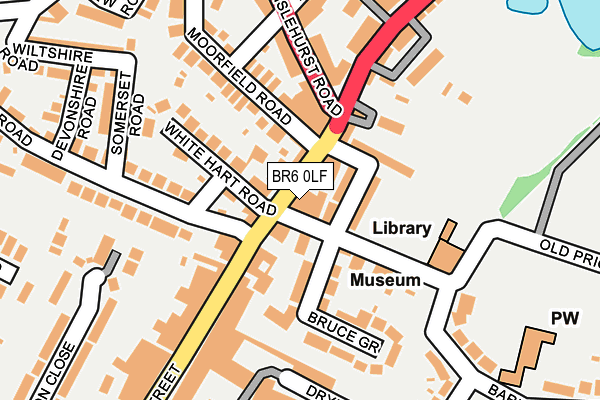 BR6 0LF map - OS OpenMap – Local (Ordnance Survey)