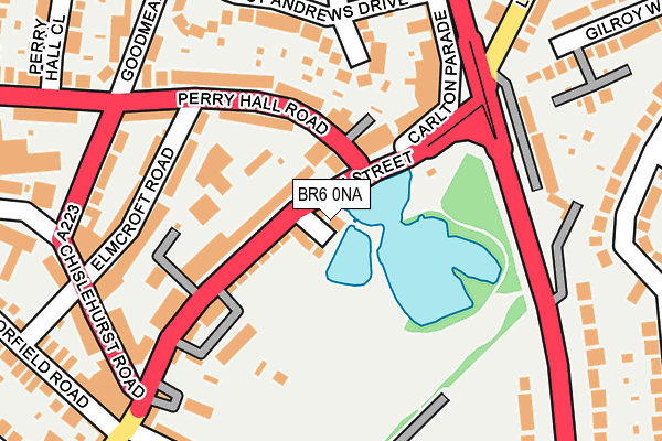 BR6 0NA map - OS OpenMap – Local (Ordnance Survey)