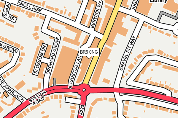 BR6 0NG map - OS OpenMap – Local (Ordnance Survey)