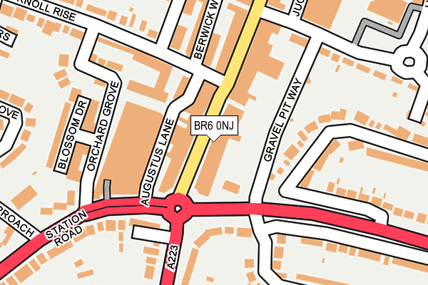 BR6 0NJ map - OS OpenMap – Local (Ordnance Survey)