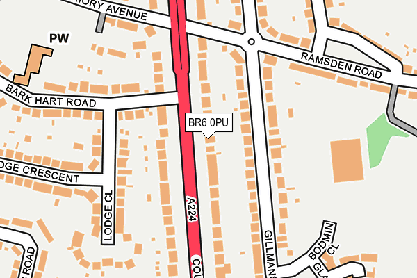 BR6 0PU map - OS OpenMap – Local (Ordnance Survey)
