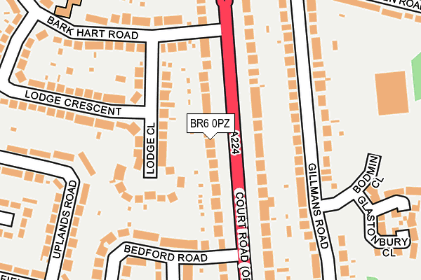 BR6 0PZ map - OS OpenMap – Local (Ordnance Survey)