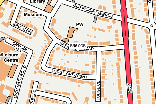 BR6 0QB map - OS OpenMap – Local (Ordnance Survey)
