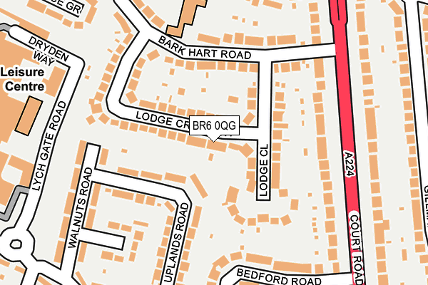 BR6 0QG map - OS OpenMap – Local (Ordnance Survey)