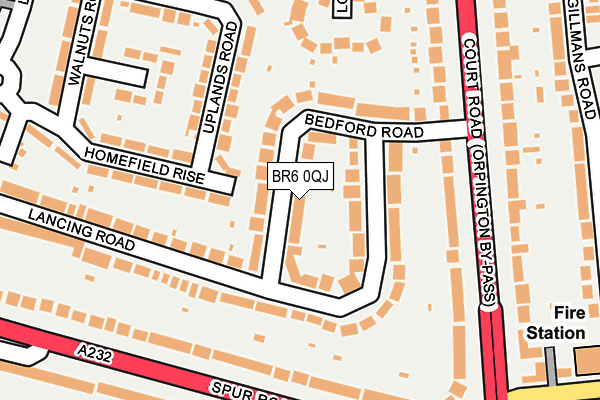 BR6 0QJ map - OS OpenMap – Local (Ordnance Survey)