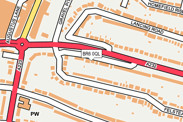 BR6 0QL map - OS OpenMap – Local (Ordnance Survey)