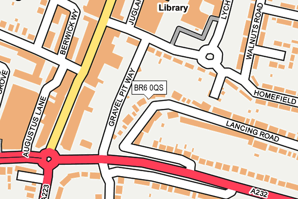 BR6 0QS map - OS OpenMap – Local (Ordnance Survey)