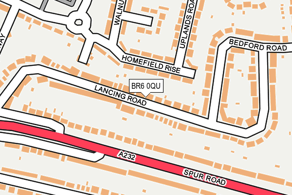 BR6 0QU map - OS OpenMap – Local (Ordnance Survey)