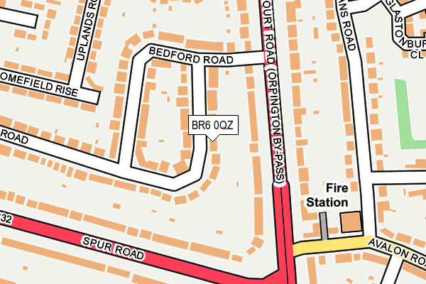 BR6 0QZ map - OS OpenMap – Local (Ordnance Survey)