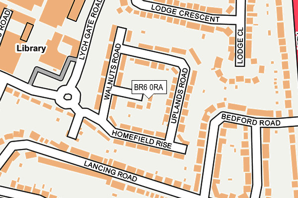 BR6 0RA map - OS OpenMap – Local (Ordnance Survey)