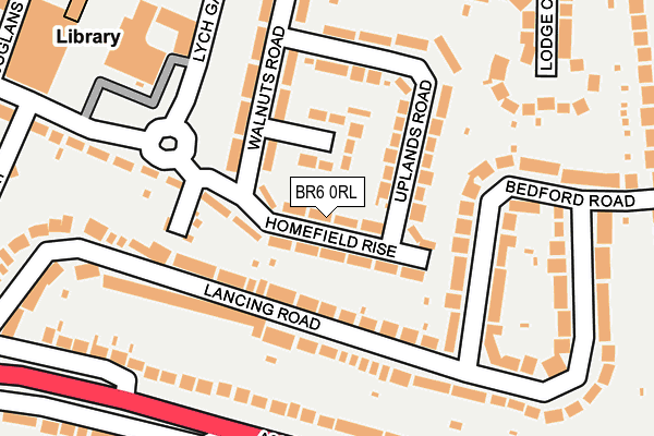 BR6 0RL map - OS OpenMap – Local (Ordnance Survey)