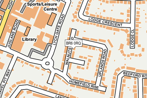 BR6 0RQ map - OS OpenMap – Local (Ordnance Survey)