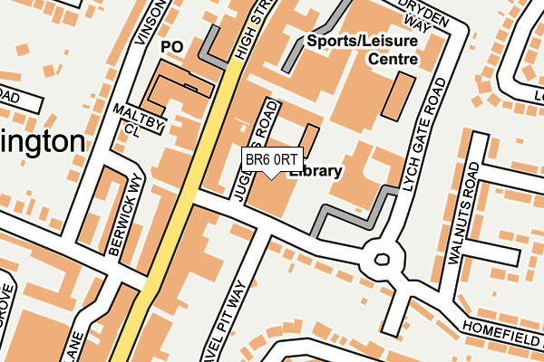 BR6 0RT map - OS OpenMap – Local (Ordnance Survey)
