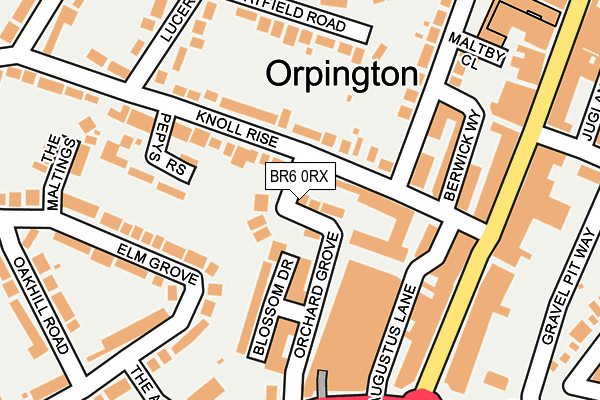 BR6 0RX map - OS OpenMap – Local (Ordnance Survey)