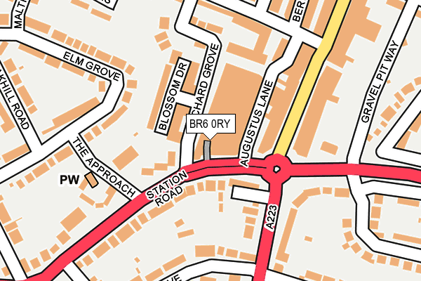 BR6 0RY map - OS OpenMap – Local (Ordnance Survey)