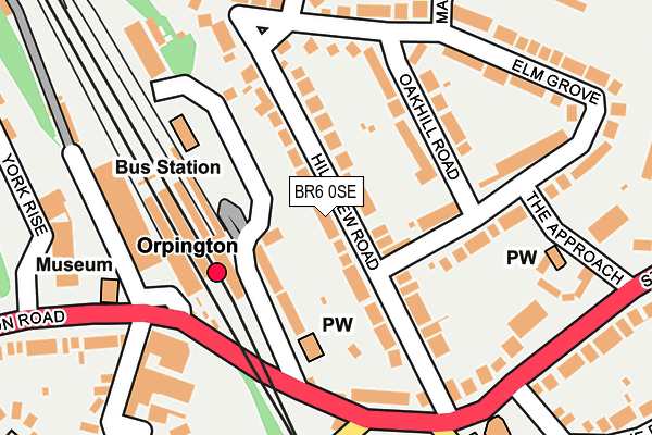 BR6 0SE map - OS OpenMap – Local (Ordnance Survey)