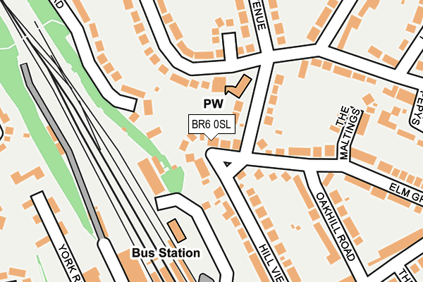 BR6 0SL map - OS OpenMap – Local (Ordnance Survey)