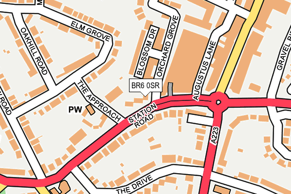 BR6 0SR map - OS OpenMap – Local (Ordnance Survey)
