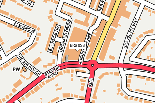 BR6 0SS map - OS OpenMap – Local (Ordnance Survey)