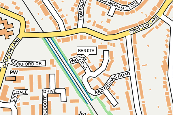 BR6 0TA map - OS OpenMap – Local (Ordnance Survey)