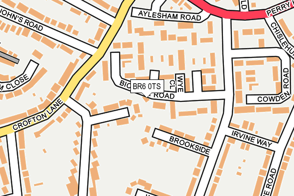 BR6 0TS map - OS OpenMap – Local (Ordnance Survey)