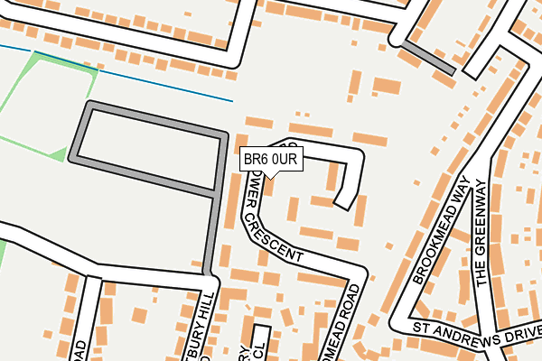 BR6 0UR map - OS OpenMap – Local (Ordnance Survey)