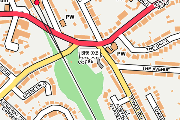 BR6 0XB map - OS OpenMap – Local (Ordnance Survey)