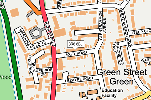 BR6 6BL map - OS OpenMap – Local (Ordnance Survey)