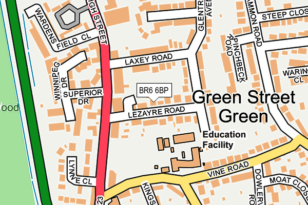 BR6 6BP map - OS OpenMap – Local (Ordnance Survey)