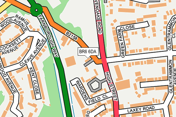 BR6 6DA map - OS OpenMap – Local (Ordnance Survey)