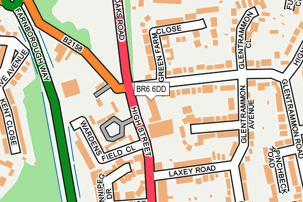 BR6 6DD map - OS OpenMap – Local (Ordnance Survey)