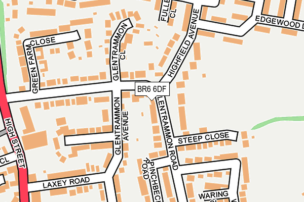 BR6 6DF map - OS OpenMap – Local (Ordnance Survey)